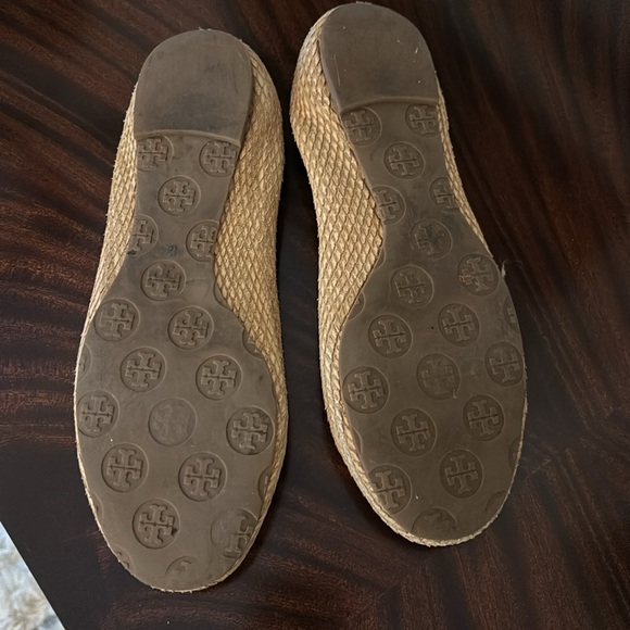 Tory Burch Python Tan Reva Ballet Flats - Picture 5 of 6